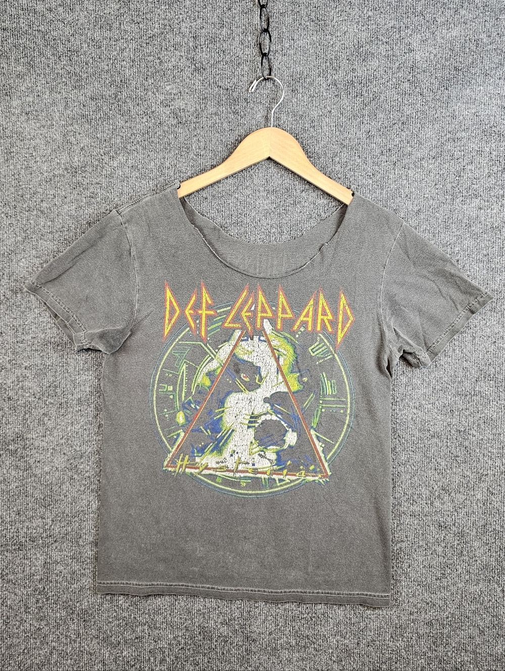 One-of-a-Kind Custom Det Leppard "Hysteria" Grunge Tee